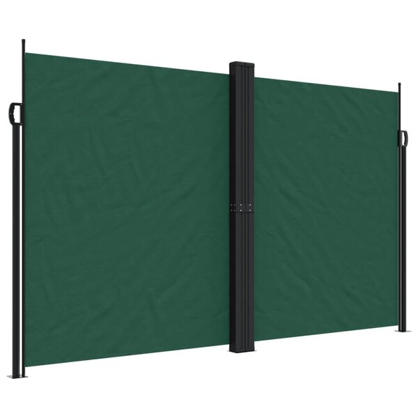 vidaXL Auvent latéral rétractable vert foncé 200x600 cm