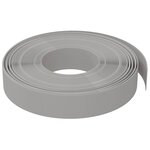 vidaXL Bordures de jardin 3 Pièces gris 10 m 10 cm polyéthylène