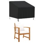 vidaXL Housse de chaise de jardin noir 90x90x50/75 cm oxford 420D