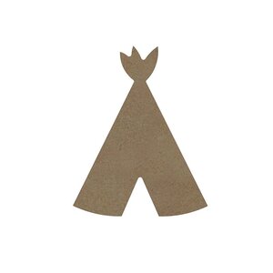 Tipi en bois MDF à décorer - 15 cm