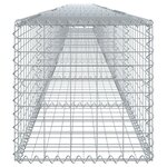 vidaXL Panier gabion avec couvercle 900x50x50 cm fer galvanisé