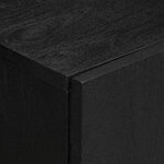 vidaXL Buffet noir 60x33x75 cm bois d'ingénierie