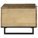 vidaXL Table basse Marron et Noir 100 x 54 x 40 cm