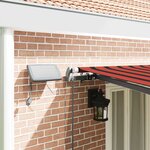 vidaXL Auvent Rétractable orange et marron 600 × 350 cm tissu