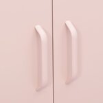 vidaXL Armoire de rangement Rose 80x35x101 5 cm Acier