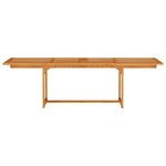 vidaXL Ensemble de salle à manger pour jardin 9 Pièces Marron