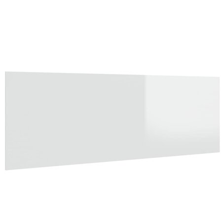 vidaXL Tête lit murale Blanc brillant 240x1 5x80 cm Bois d'ingénierie