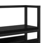 vidaXL Tête de lit de rangement Chêne noir 200 cm Bois d'ingénierie