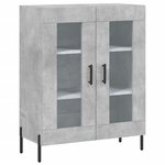 vidaXL Buffet gris béton 69 5x34x90 cm bois d'ingénierie