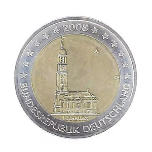 2 euros commémorative Allemagne 2008 - Hambourg  atelier A.
