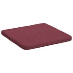 vidaXL Coussins de siège 4 Pièces Bordeaux 40 x 40 x 3 cm tissu
