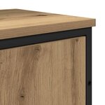 vidaXL Ensemble de mobilier de salle de bain avec porte 2 Pièces Marron