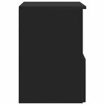 vidaXL Armoire de salle de bain Noir 30 x 41 x 50 cm Bois d'ingénierie