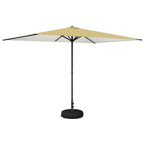 vidaXL Parasol de jardin avec base 200 x 300 cm Polyester