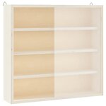 vidaXL Vitrine de collection en bois avec portes 40x8 5x37cm