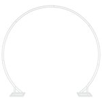 vidaXL Arche de mariage Blanc 220 x 45 x 200 cm Acier