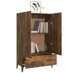 vidaXL Buffet haut Chêne fumé 70x31x115 cm Bois d'ingénierie