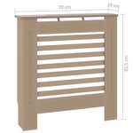 Vidaxl cache-radiateur mdf 78 cm