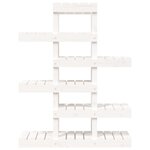 vidaXL Support à plantes Blanc 85x25x109 5 cm Bois massif de pin