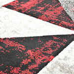 Vidaxl tapis noir et rouge 160x230 cm pp