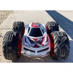 Exost voiture jouet de cascade radioguidée gyrotex rouge 1:12