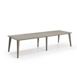 Table de jardin Design contemporain 320cm Cappucino - ALLIBERT BY KETER - 8 a 10 personnes avec allonge - LIMA