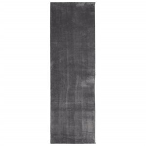 vidaXL Tapis HUARTE à poils courts doux et lavable anthracite 80x250cm