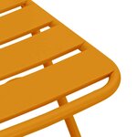 vidaXL Chaise de jardin pliante 2 Pièces Moutarde 55 x 56 5 x 91cm Acier