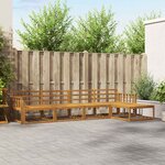vidaXL Ensemble de canapés d'extérieur 5 Pièces Naturel