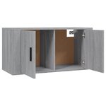 vidaXL Ensemble de meubles TV 3 Pièces Sonoma gris Bois d'ingénierie