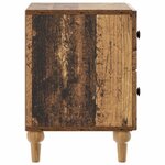 vidaXL Cabinet de chevet 2 Pièces Bois ancien 43 x 34 5 x 48 cm