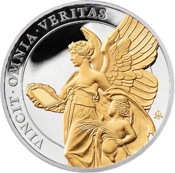 Pièce de monnaie en argent 1 pound g 31.1 (1 oz) millésime 2021 queen virtues truth