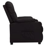 vidaXL Fauteuil Noir Similicuir