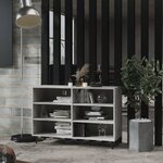vidaXL Buffet gris béton 103 5x35x70 cm bois d'ingénierie