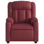 vidaXL Fauteuil de massage inclinable Rouge bordeaux Similicuir