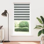 vidaXL Store zèbre gris foncé largeur du tissu 105 9 cm polyester