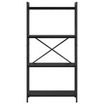 vidaXL Étagère Chêne noir 40 x 30 x 85 cm Bois d'ingénierie