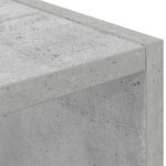 vidaXL Table de chevet 2 pc Gris béton 25 5 x 22 x 49 5 cm