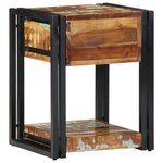 Table de chevet vidaXL 40x35x50 cm en bois massif de récupération