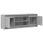 vidaXL Meuble TV avec LED sonoma gris 139 5x34x50 cm bois d'ingénierie
