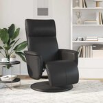 vidaXL Fauteuil de massage inclinable Noir Simili cuir
