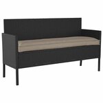 vidaXL Coussin pour banc de palette Taupe 150 x 40 x 8 cm Tissu Oxford