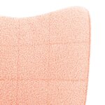 vidaXL Fauteuil relaxant Rose 62 x 67 x 95.5 cm tissu