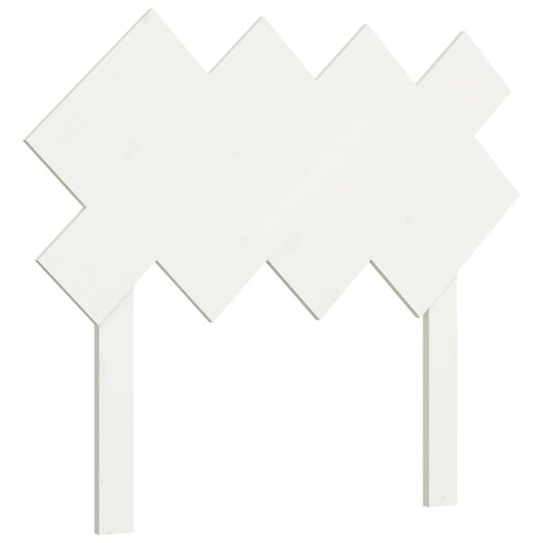 vidaXL Tête de lit Blanc 92x3x81 cm Bois massif de pin