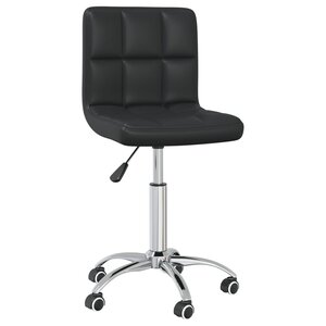 Chaise fauteuil siège de bureau informatique étude pivotante similicuir noir 02_0024053