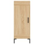 vidaXL Buffet haut Chêne sonoma 34 5x34x180 cm Bois d'ingénierie