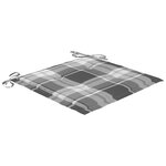 vidaXL Chaises de jardin avec coussins lot de 4 Bois d'acacia massif