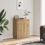 vidaXL Buffet chêne artisanal 60x30x75 cm bois d'ingénierie