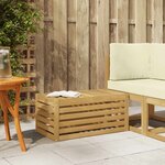 vidaXL Banc de Jardin Blanc 79 x 43 x 37 cm Bois d'Acacia Massif