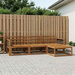 vidaXL Ensemble de canapés d'extérieur 4 Pièces Naturel